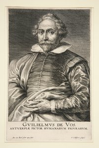 Porträt von William de Vos von Schelte Adams Bolswert