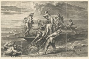 Der wunderbare Fischfang von Schelte Adams Bolswert after Sir Peter Paul Rubens
