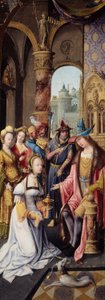 König Salomo empfängt die Königin von Saba von School Antwerp