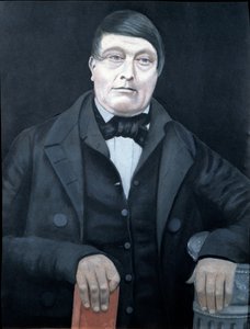 Porträt auf Zinn von Rhyd-y-Car oder Colliers Row, Mitte bis Ende des 19. Jahrhunderts von School British