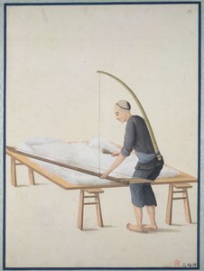 Baumwolle auflockern, für Quilts, ca. 1800