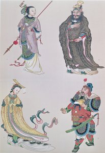 Helden und Heldinnen der chinesischen Geschichte, einschließlich Kaiserin Wu