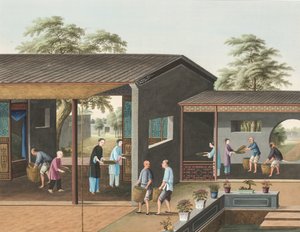 Teeproduktion, ca. 1820 von School Chinese