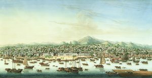 Ansicht von Kanton, ca. 1800 von School Chinese