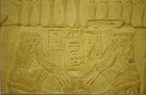 Altes Ägypten, Wandrelief, Juweliere schmelzen Gold, Merereuka Mastaba/Grab, 6. Dynastie, Saqqara, Ägypten