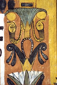 Altes Ägypten, Wandmalerei, Grab des Sennedjem, Deir el Medina, Theben, Grab der Edlen von School Egyptian
