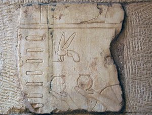 Detail eines Reliefs, Luxor von School Egyptian