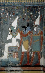 Luxor, Theben: Tal der Könige, Grab von Horemheb (-1343 - -1314), ägyptischer Pharao, auf dem die Göttin Isis erscheint von School Egyptian