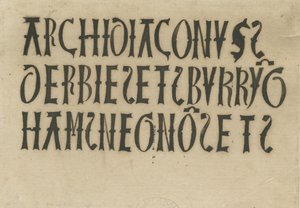 Barton under Needwood Church - Inschriften von School English
