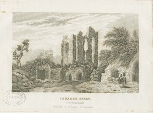Croxden Abbey: Stahlstich, nd [19. Jh.]