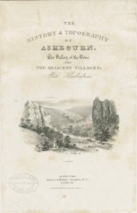 Dovedale - Landschaft: Lithografie von School English