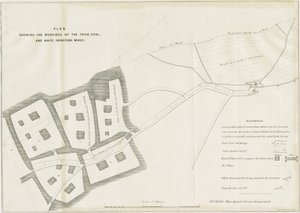 Dudley - Bergwerksarbeiten: Lithografie von School English