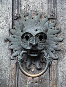 Sanctuary-Klopfer der Kathedrale von Durham, Kopie des Originals aus dem 12. Jahrhundert von School English