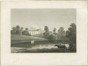 Enville Hall: Gravur von School English