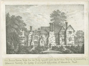 High Onn - Altes Herrenhaus: Lithographie, undatiert [?19. Jh.] (Druck)