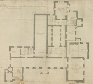 Innenansicht von Beaudesert Hall und Park