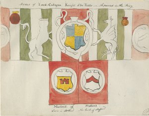 Lichfield - Wappen von Lord Cadogan (Kloster)