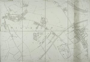 Karte von Willesden, London (Litho)