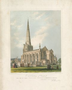 Uttoxeter Church [Neu]: gemalte Lithographie, nd [ca. 1828] (Druck) von School English