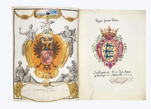 Seiten aus dem Album Amicorum von Philipp Hainhofer