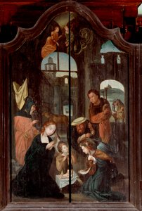 Triptychon der Geburt Christi, Mitteltafel von School Flemish