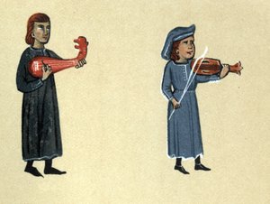Ein Troubadour des Mittelalters, Illustration aus 