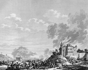 Französische Revolution: Eroberung des Lagers von Jales in der Ardèche durch die revolutionären Patrioten im Juli 1792 von School French
