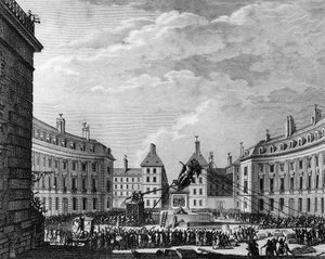 Französische Revolution: Statue von König Ludwig XIV. in Paris am 11. abgeschossen