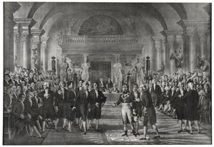 General Bonaparte, gewählt am 25. Dezember 1797 in die Sektion der mechanischen Künste der Sektion der Wissenschaften, um Lazare Carnot an der Akademie der Wissenschaften in Paris zu ersetzen von School French