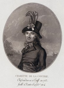 Medallion-Porträt von François Athanase (François-Athanase) Charette de la Contrie, Vendée-Führer von School French