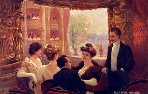 Pariser Oper (Druck) von School French