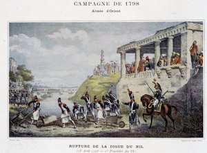 Bruch des Nildamms - in „Victoires et Conquêtes des Armées Françaises“, Paris, n.d.