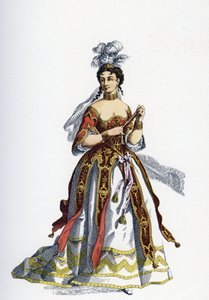 Die Prinzessin von Elide - Illustration für Vollendete Werke von Molière von School French