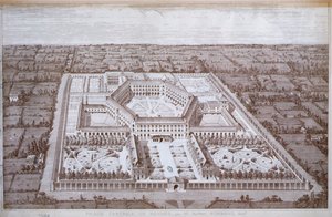Ansicht des Frauengefängnisses von Rennes, entworfen von Architekt Alfred Normand, veröffentlicht von Intime-Club, Paris