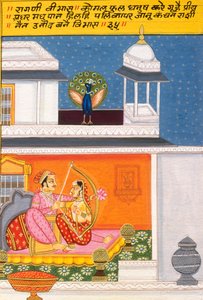 Miniaturmalerei auf Papier, Ragini Vibhas, Nathdwara Schule