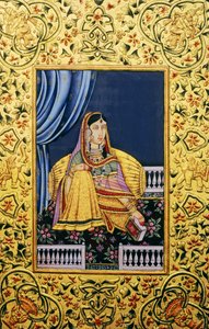 Mogulkaiserin Miniaturmalereien von School Indian