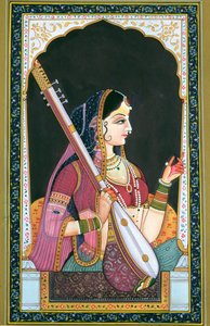 Musizierende Dame von School Indian