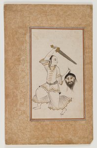 Mythische Figur aus einem astrologischen Manuskript von School Indian