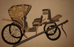 Gemälde eines Pferdewagens, Indien von School Indian