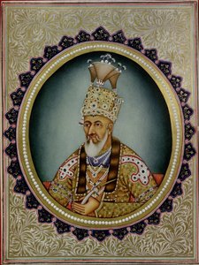 Porträt von Bahadur Shah II (1775-1862)