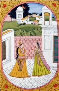 Jahreskalenderbild & Malerei für einen hinduistischen Monat Asoz, Indien