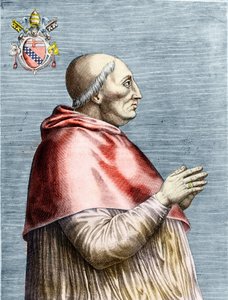 Porträt von Papst Innozenz VIII. (1484-1492) (Gravur)