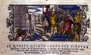 Prinzessin Ginevra ist unschuldig und der Kampf zwischen der Verleumdung und dem unbekannten Ritter wird unterbrochen von School Italian