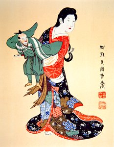 Kultur des alten Japan - ein Bunraku-Puppenspieler