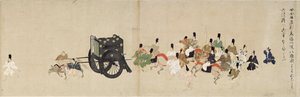 Illustrierte Erzählung der Heiji-Rebellion (1159-1160) (Kaiserlicher Besuch in Rokuhara) von School Japanese