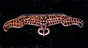 Merowingische Fibel. Musée de Saint-Germain-en-Laye