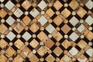 Chella-Nekropole, Detail eines dekorativen Panels von School Moroccan