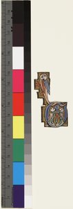 Initiale D, aus einem Psalter-Stundenbuch, ca. 1270