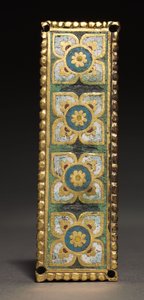 Plakette, wahrscheinlich von einem Reliquienschrein, ca. 1200-1250