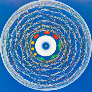 Om Cosmo Mandala, Darstellung der Ganzheit, Einheit und Erneuerung von School Nepalese